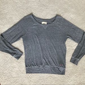 Hollister long sleeve heather gray shirt MEDIUM